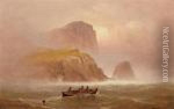 Off The Coast Oil Painting - Charles Henry Gifford