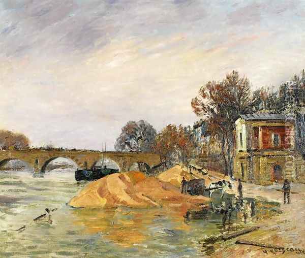 The Pont Marie de Paris Oil Painting - Gustave Loiseau