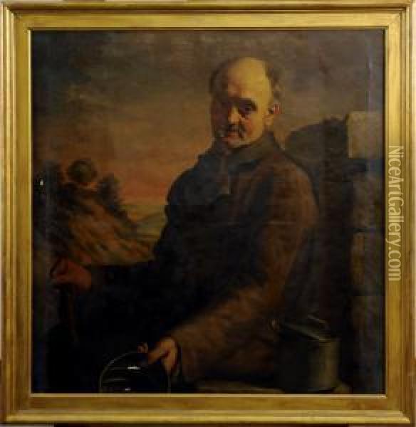 Portrait D'homme Oil Painting - Edouard Parez