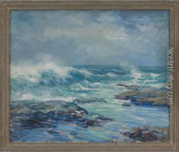 Seascape Oil Painting - John William, Will Vawter