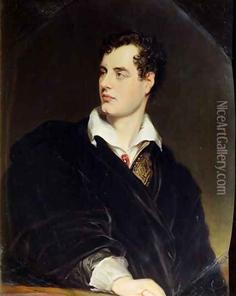 Lord Byron after a Portrait Oil Painting - William Essex