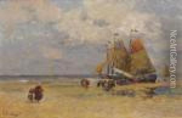 Return Of The Ships Oil Painting - Albert Lebourg