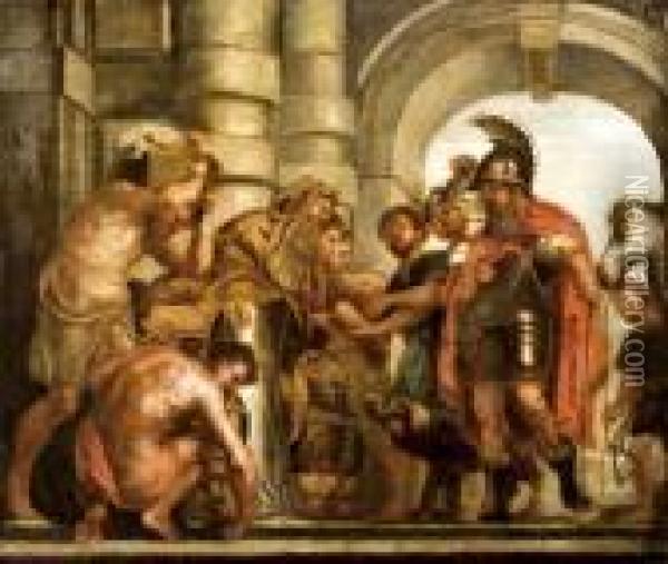 Abraham Es Melchiades Oil Painting - Peter Paul Rubens
