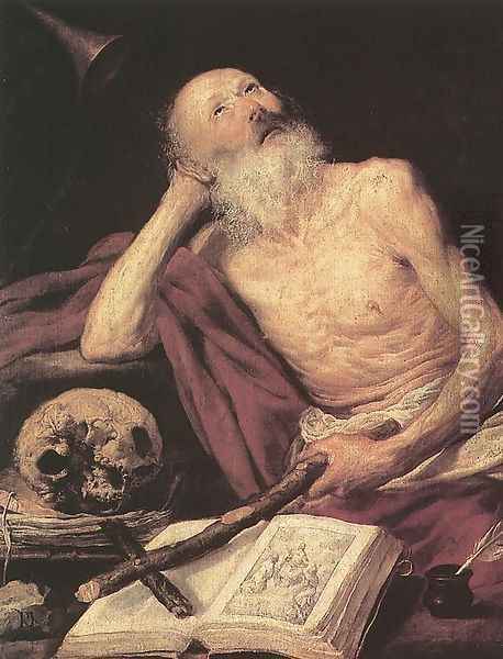 St Jerome 1643 Oil Painting - Antonio de Pereda