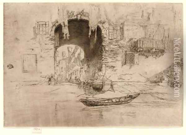 San Biagio, from Twenty Six Etchings Oil Painting - James Abbott McNeill Whistler