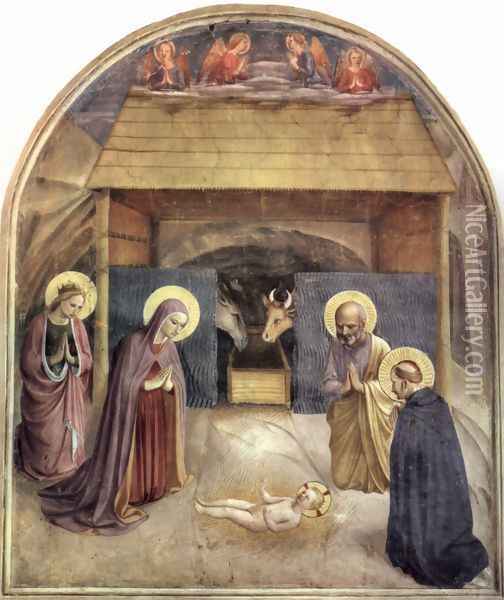 Adoration of the Child Oil Painting - Angelico Fra