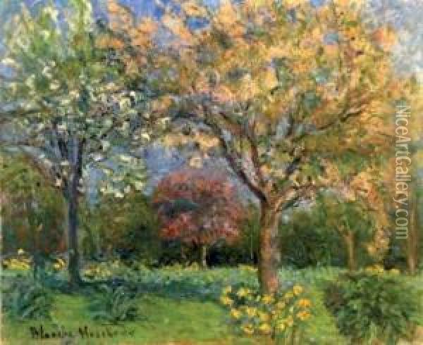 Le Jardin Fleuri Oil Painting - Blanche Hoschede-Monet