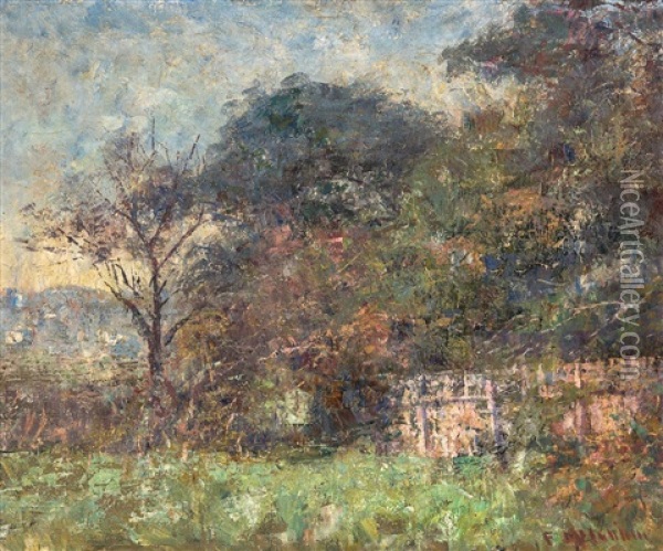 Landscape, South Yarra Oil Painting - Frederick McCubbin