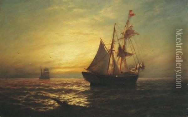 Sunset Sail Oil Painting - James Gale Tyler