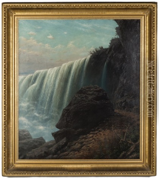 View Of Niagara Falls Oil Painting - Alexis Jean Fournier