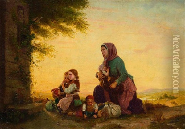 Abendandacht Oil Painting - Johann Georg Meyer von Bremen