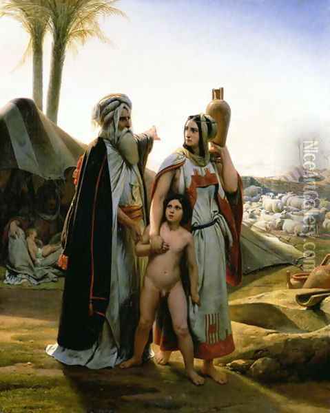 Abraham Turning Away Hagar, 1837 Oil Painting - Horace Vernet