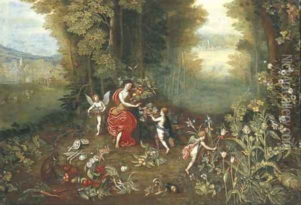 An Allegory of Earth 3 Oil Painting - Jan Brueghel the Younger