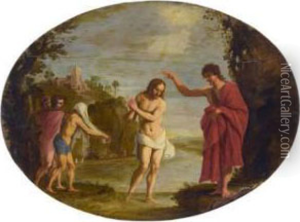 Le Bapteme Du Christ Oil Painting - Pasquale Ottino