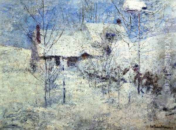 Snowbound Oil Painting - John Henry Twachtman