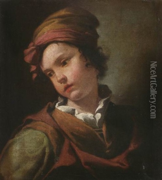 Knabenportrat Oil Painting - Vittore Giuseppe Ghislandi (Fra' Galgario)