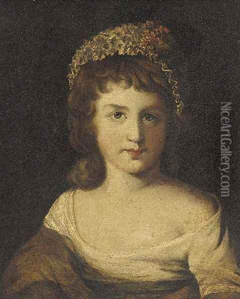 Portrait of a girl 2 Oil Painting - Sir Joshua Reynolds
