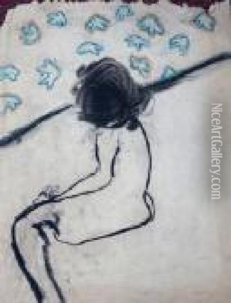 Nude Oil Painting - Egon Schiele