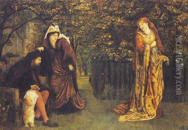 Sir Tristram and Queen Yseult Oil Painting - Maria Euphrosyne Spartali, later Stillman