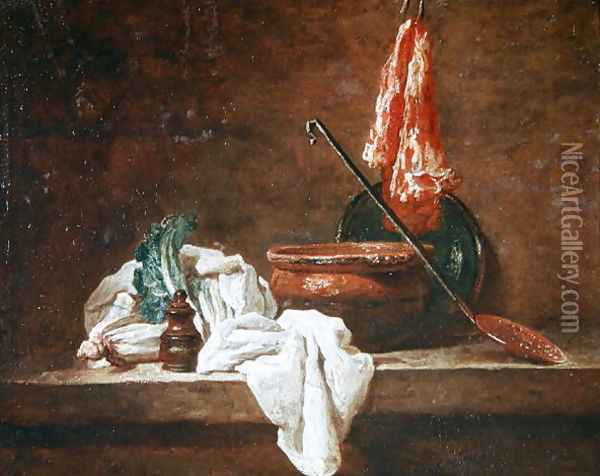 Still Life Oil Painting - Jean-Baptiste-Simeon Chardin