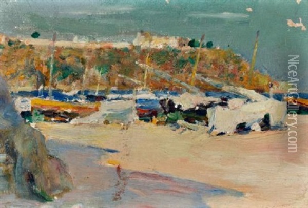 Vista De Sitges Oil Painting - Joan Roig Soler