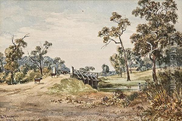 The Old Bridge Oil Painting - Elizabeth Parsons
