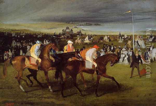 At The Races The Start Oil Painting - Edgar Degas