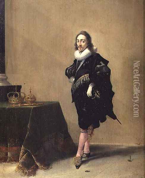 Portrait of Charles I 1600-49 1632 Oil Painting - Hendrick Gerritsz Pot