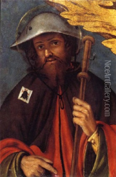 Saint Roch Oil Painting - Bernardino Lanino