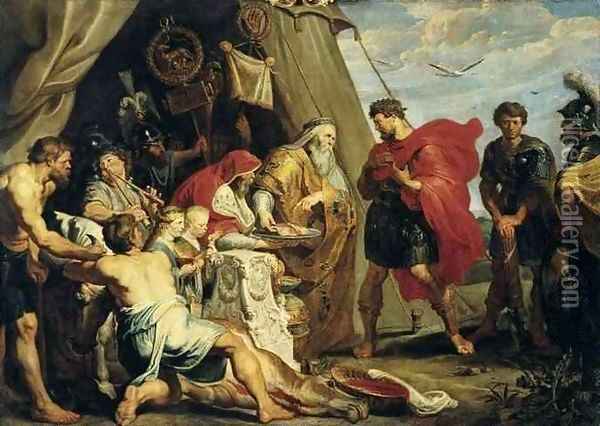 The Interpretation of the Victim Oil Painting - Peter Paul Rubens