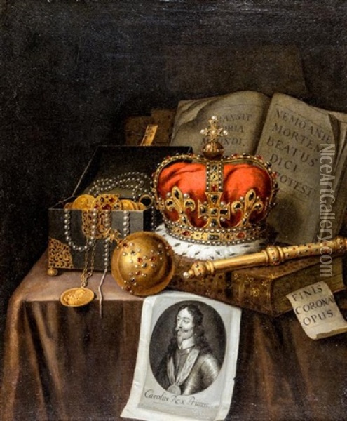 Crown Jewels Oil Painting - Edward Collier
