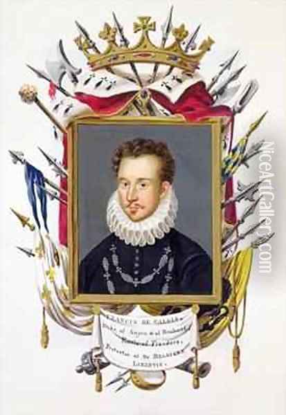 Portrait of Charles IX of France from Memoirs of the Court of Queen Elizabeth Oil Painting - Sarah Countess of Essex