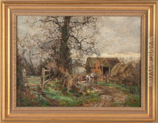 English Landscape Oil Painting - Sidney Grant Rowe