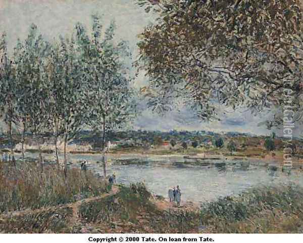 The Path to the old Ferry at By Oil Painting - Alfred Sisley