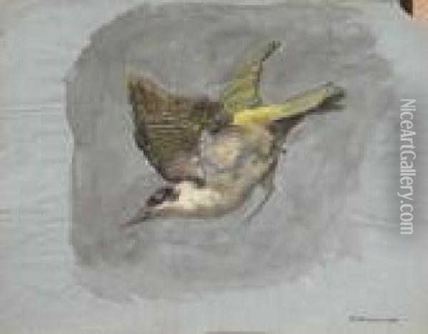 Etude D'oiseau Oil Painting - Ernest Quost