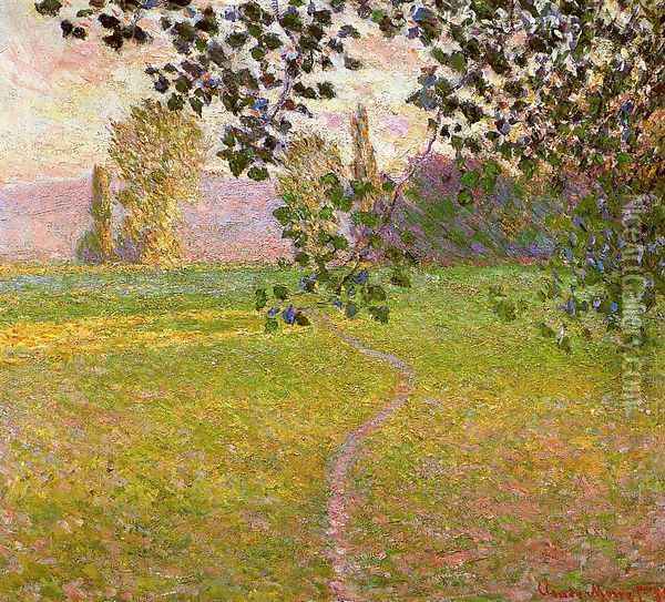 Morning Landscape, Giverny Oil Painting - Claude Oscar Monet
