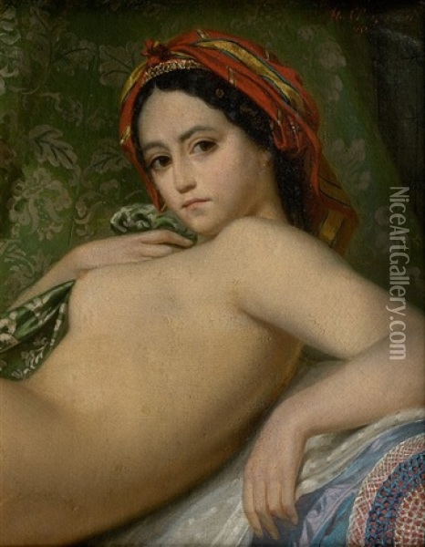 Jeune Femme Oil Painting - Theodore Chasseriau
