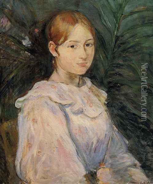 Bust Of Alice Gamby Oil Painting - Berthe Morisot