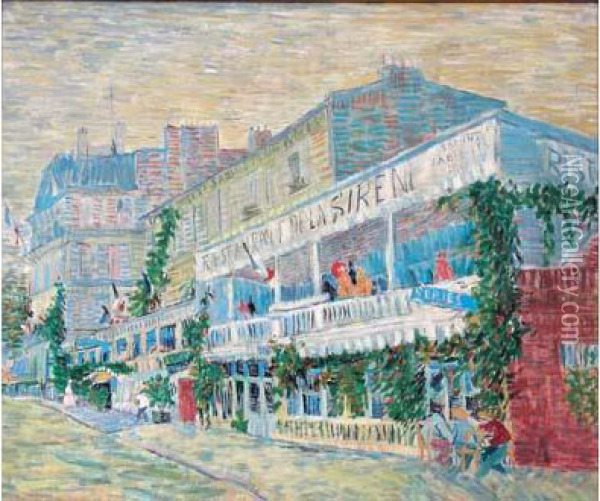 Le Restaurant De La Sirene Oil Painting - Vincent Van Gogh