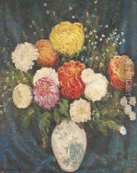 Bouquet De Pivoines Oil Painting - Alexander Altmann