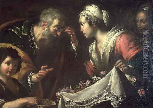 The Miracle of St. Zita Oil Painting - Bernardo Strozzi