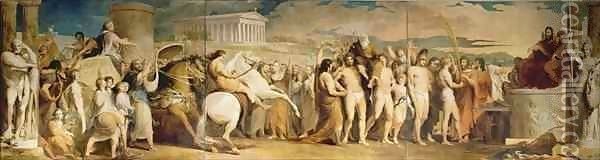 Crowning the Victors at Olympia, third in the series 'The Progress of Human Culture and Knowledge' 3 Oil Painting - James Barry