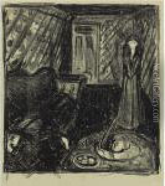 Der Mord (w. 705) Oil Painting - Edvard Munch