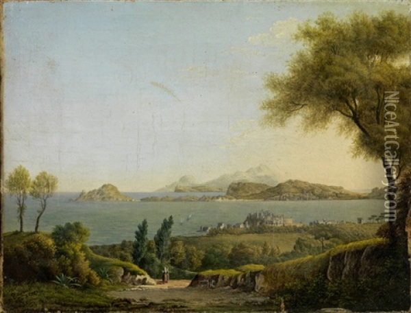 Ansicht Von Puzzuoli Bei Neapel Oil Painting - Jacob Philipp Hackert