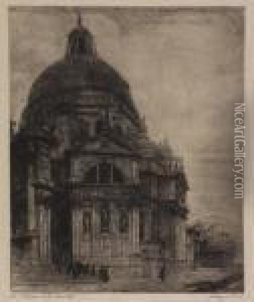 Chiesa Della Salute Oil Painting - Emanuele Brugnoli