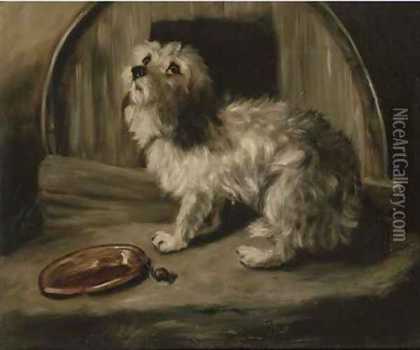 The penitent puppy Oil Painting - Sir Edwin Henry Landseer
