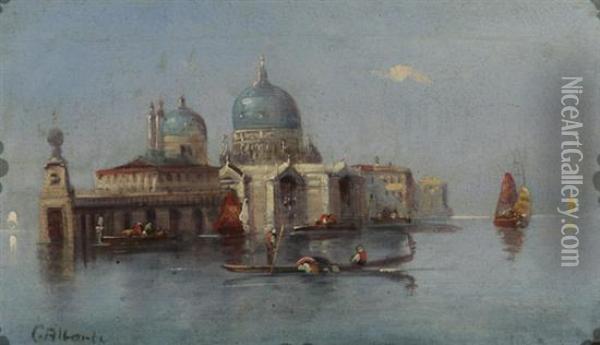 Day And Night Along The Grand Canal Oil Painting - C. Alberti