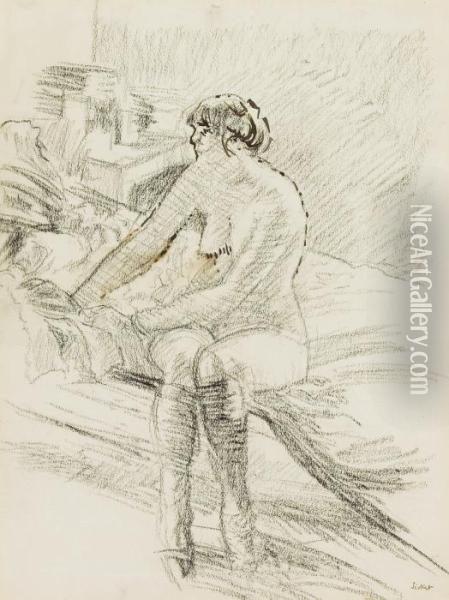 Seated Nude Oil Painting - Walter Richard Sickert