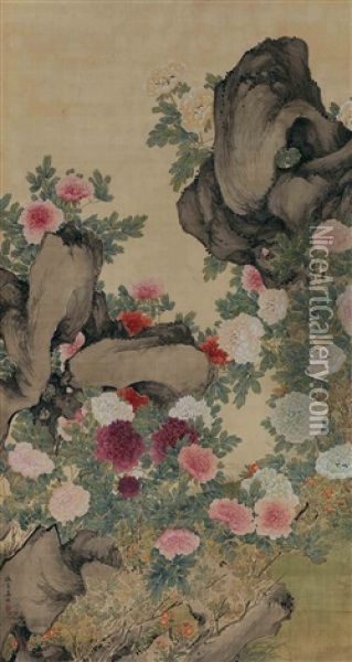 Flowers Oil Painting -  Jiang Xun