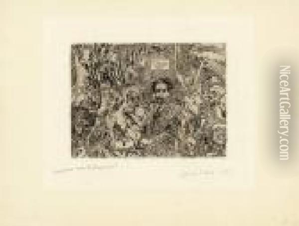 Demons Me Turlupinant. 1895. Oil Painting - James Ensor